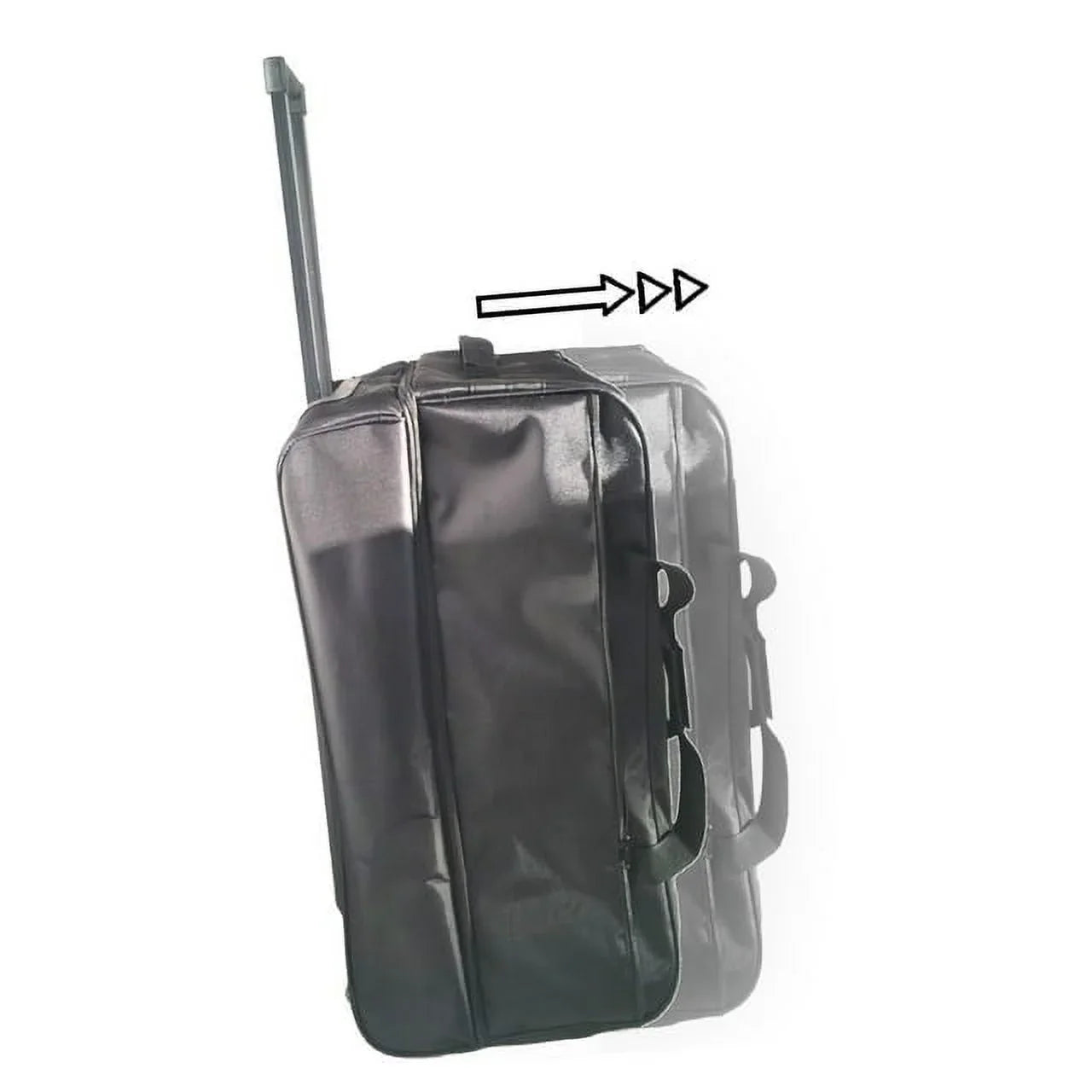 Black, Multi-Pocketed Duffel Gear Telescoping Handle Factor X Bag Travel Wheels with - 28" Rolling &