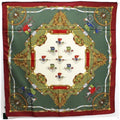 Gucci x pattern silk carriage Pre-Owned green wine (Like New) muffler ladies GUCCI scarf red