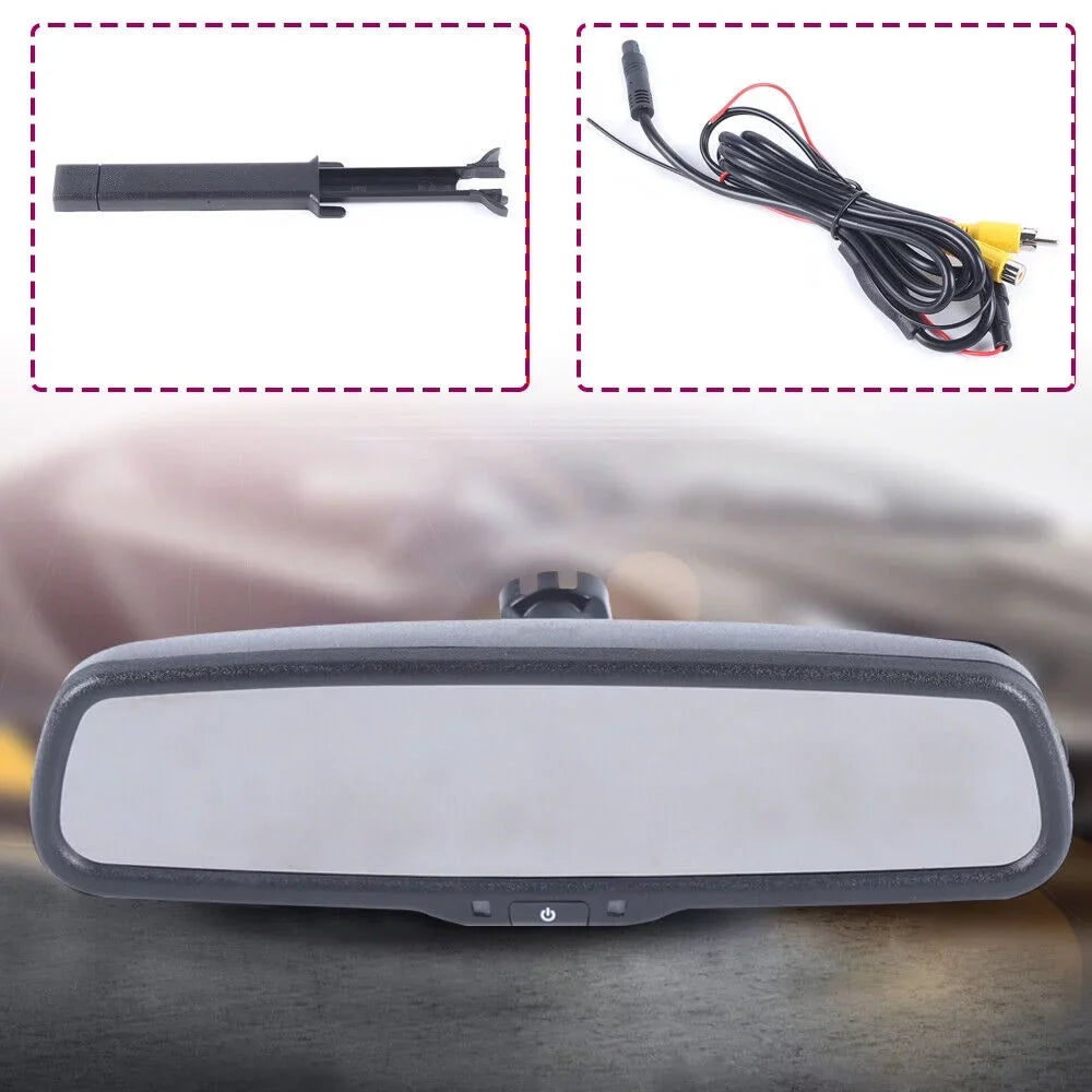 LCD Bracket SHZICMY 4.3" View HD System Backup Resolution Kit 800*480 Car for with Monitor Mirror Rear Camera