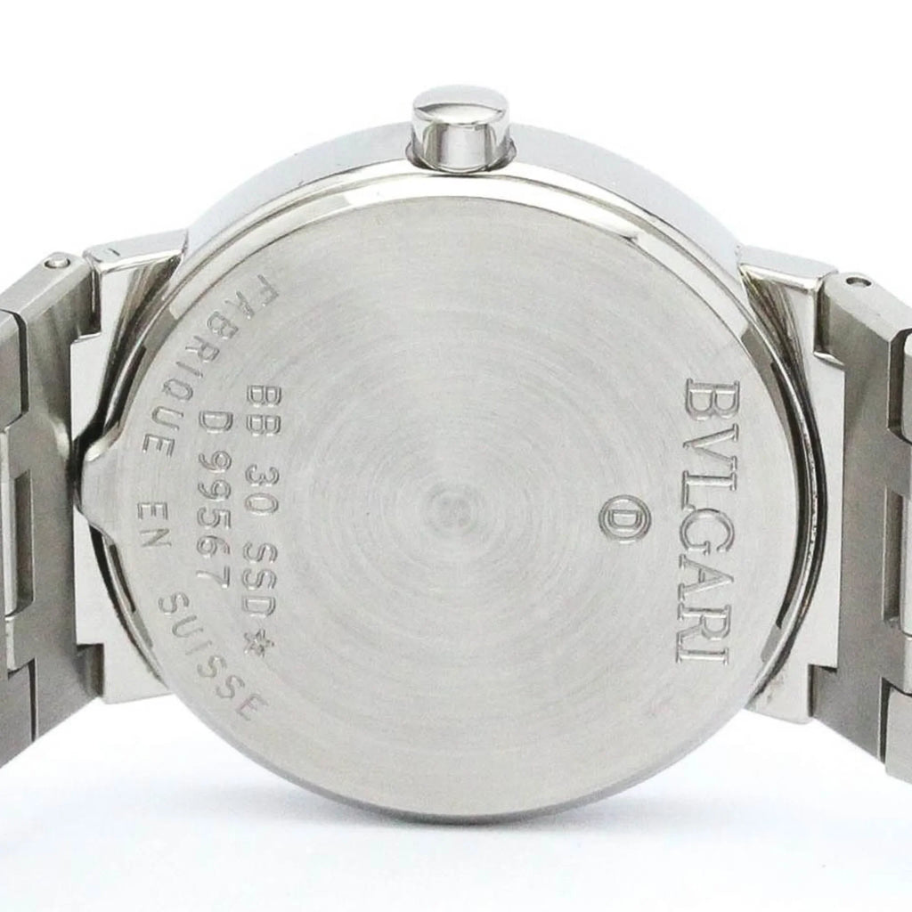 Steel Unisex Bvlgari BB30SSD (Good) BVLGARI Quartz Polished Watch Pre-Owned BF565431 Bvlgari