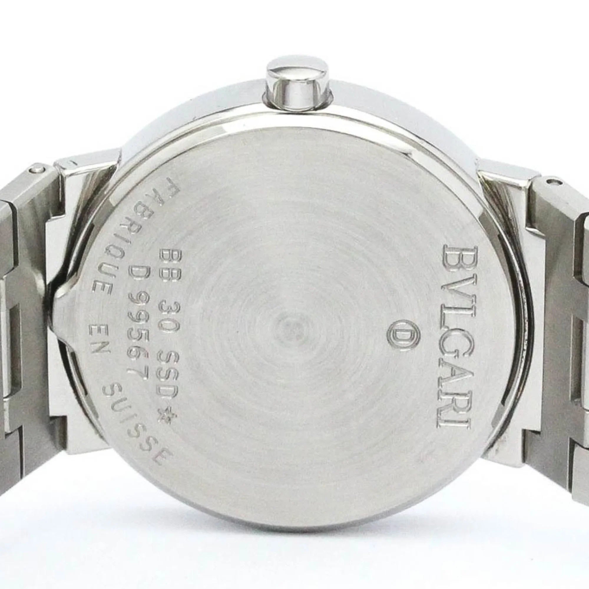 Steel Unisex Bvlgari BB30SSD (Good) BVLGARI Quartz Polished Watch Pre-Owned BF565431 Bvlgari
