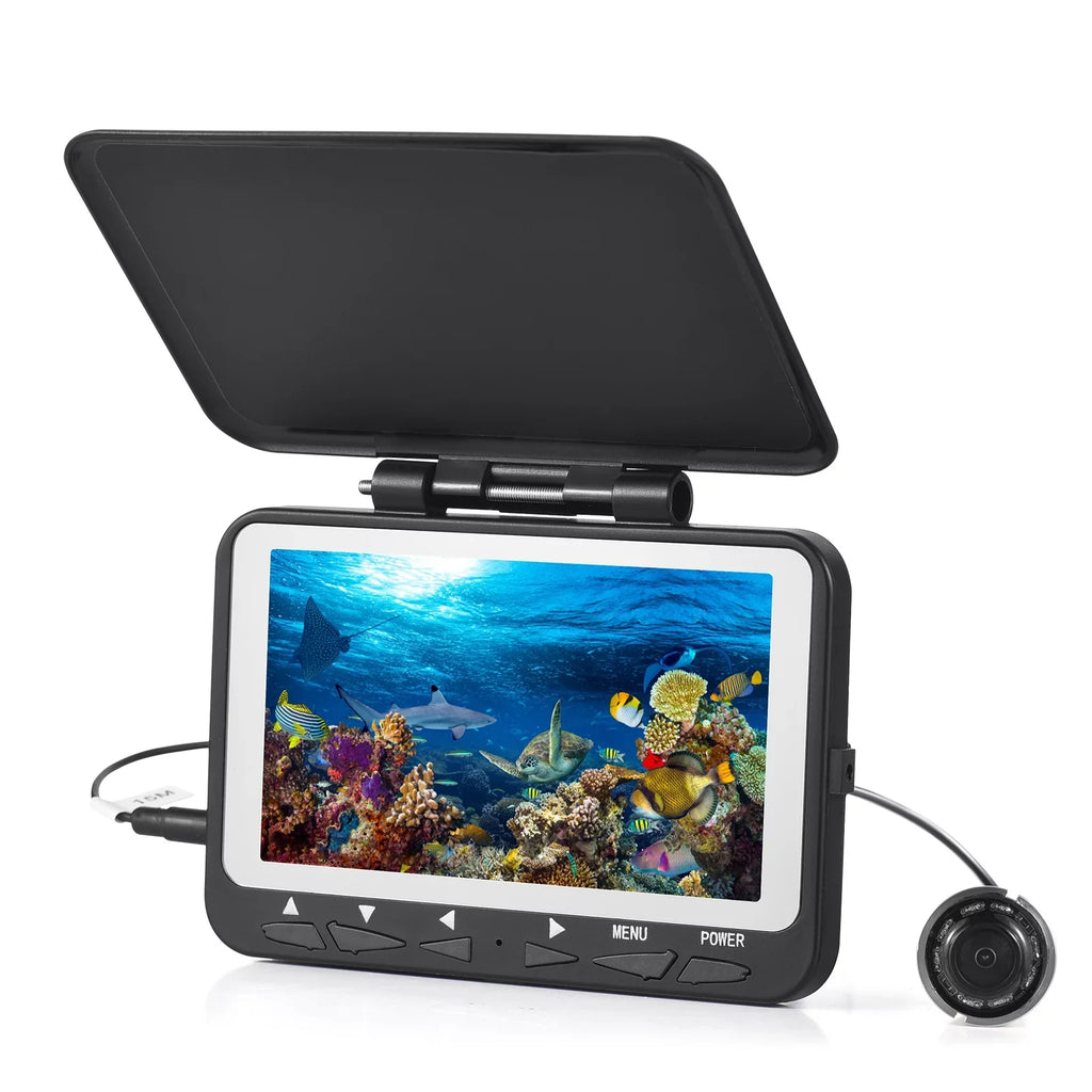 Boat 1200TVL LCD8PCS 4.3'' Arealer Camera Underwater Ice IR Fish Night LED Camera 15M/30M Fishing for Fishing Vision Finder