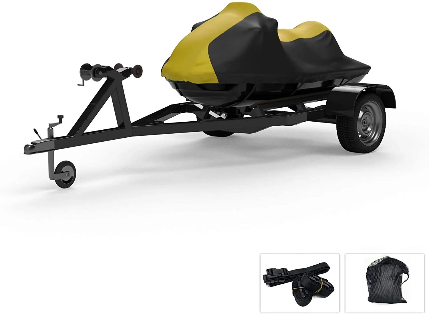 300LX - Rays, Yellow/Black Bag Storage Protects and 2011-2013 Color Jet More! from Weather UV Ultra All - Ski Trailer - Straps for Covers Trailerable Includes Kawasaki Sun, Weatherproof - Rain, and