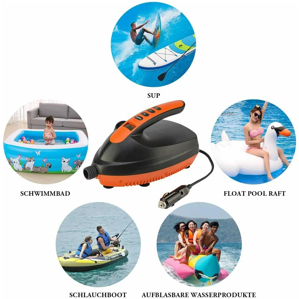 Electric High 16PSI Air 12V Paddle Orange Pump 2-Stage Intelligent Pressure PXIWS Board Pump