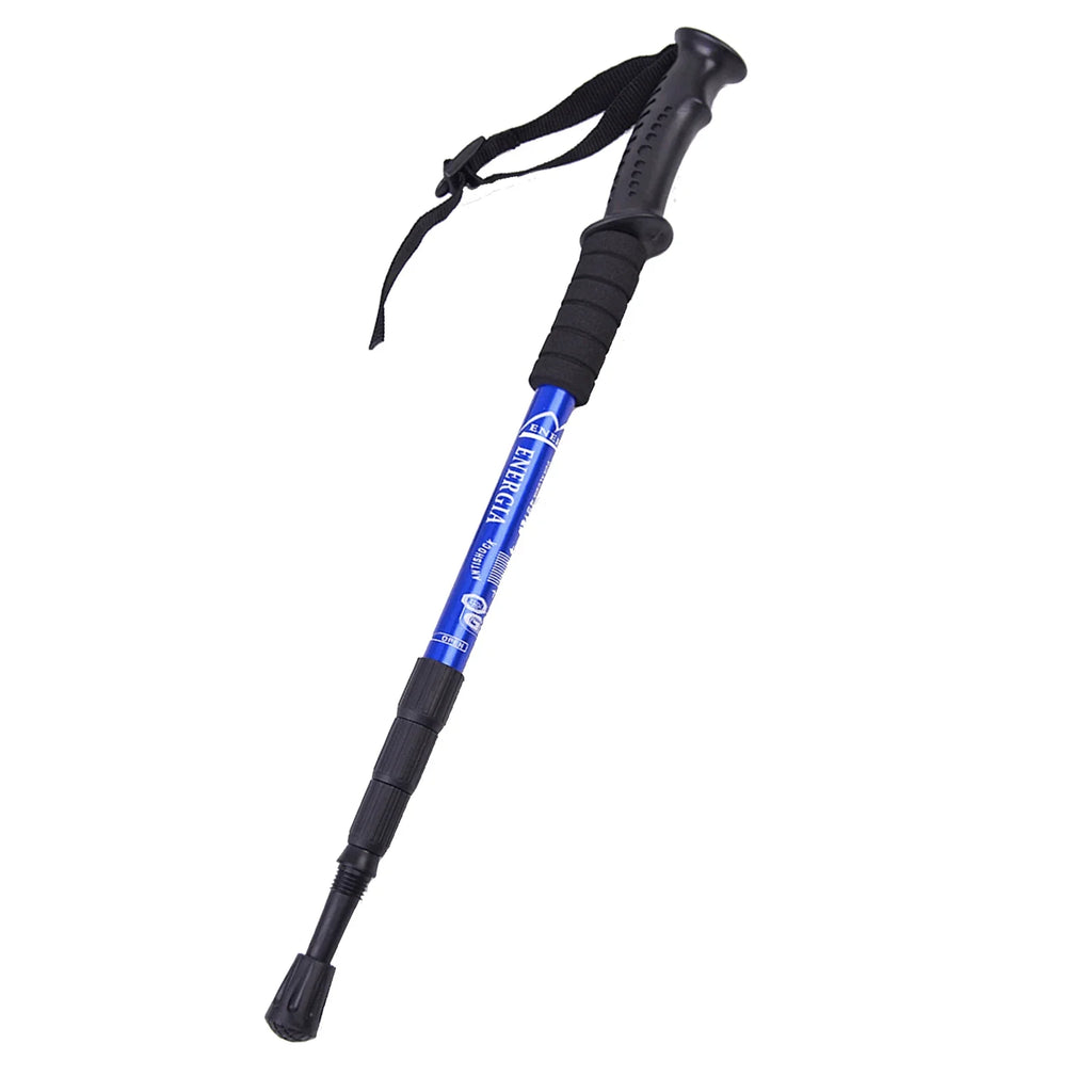 Adjustable Poles, Walking (19.7-43.3inch) Aluminum Blue Stick Poles, Trekking Set, Hiking Accessories, 2PK, Hiking