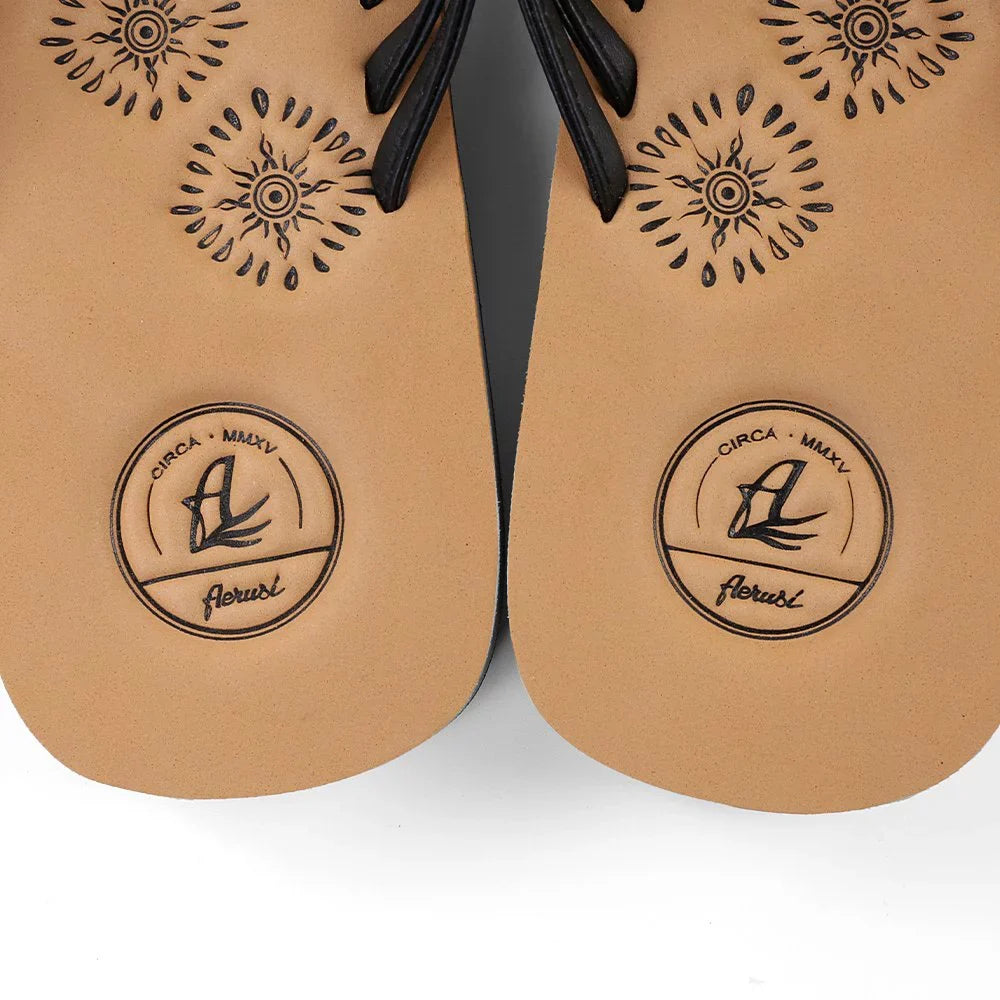 Walking Outdoor Life Casual Indoor or Flop AERUSI Flip Sandals (Black) Livi Women's
