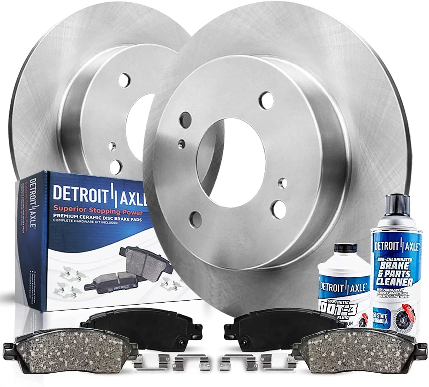 Ceramic Rear Brake and 4-Wheel Rotors Brake Kia Brakes 2008 Axle Spectra5 2007 2004-2009 2006 Disc for Disc Kia Pads Spectra, Kit - Replacement 2005-2009 Detroit