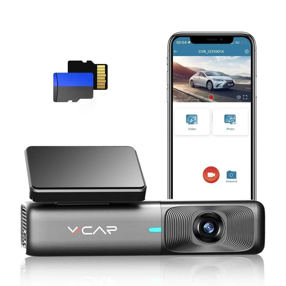 Max, 128GB for 32G Vision, Free Loop Car Night Recording, Support 2.5K G-Sensor, WiFi Cars Dash Camera Dash VVCAR Cam 1440P Card,