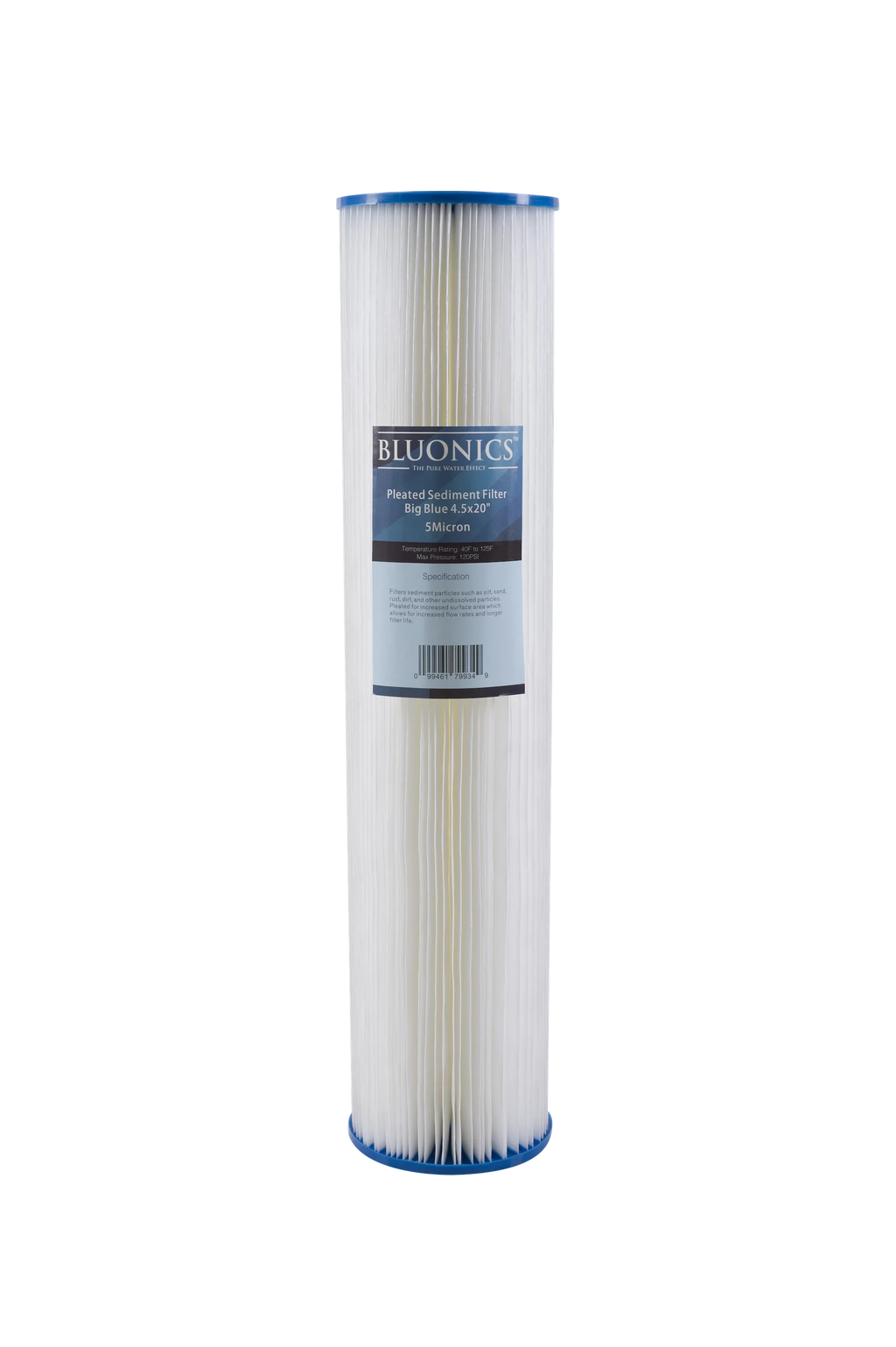 Filter Water House 20" & Housings Carbon Two Blue Filters Blue Clear Whole Sediment w/Pleated Transparent Big