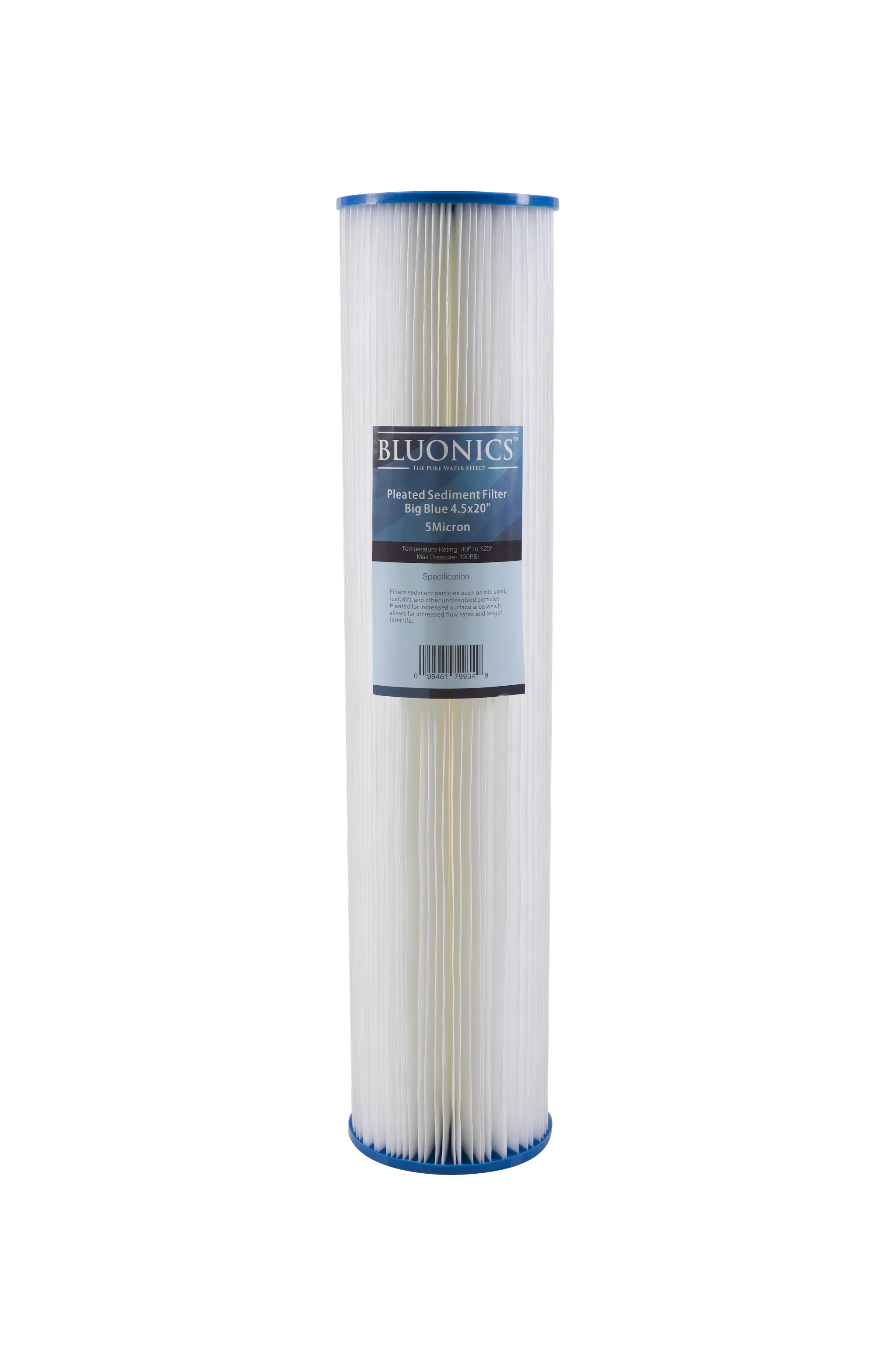 Filter Water House 20" & Housings Carbon Two Blue Filters Blue Clear Whole Sediment w/Pleated Transparent Big