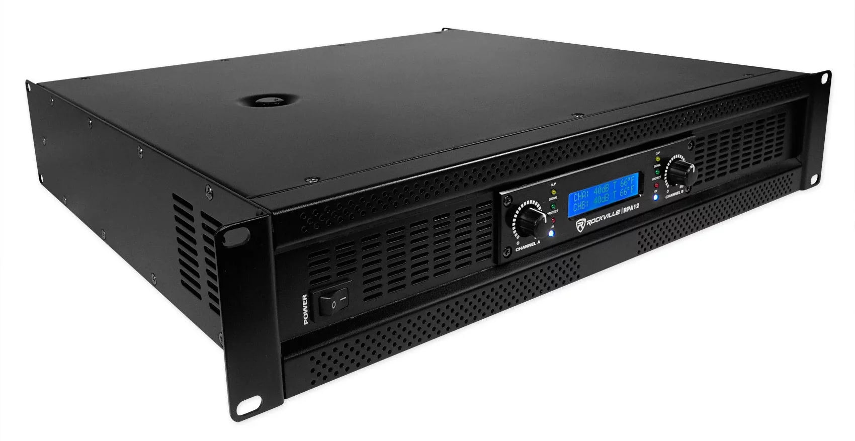 2-Channel Subwoofer Pro PA Rockville 18" DJ Sub+5000w SBG1188 Amplifier+Cable