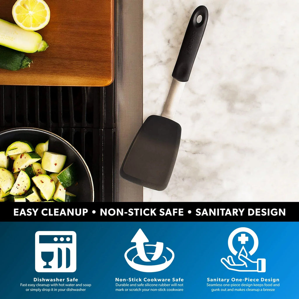 Oro Silicone Kitchen Di Chef Heat Standard Resistant Flexible Series - Spatula 600F Rubber Spatula Turner