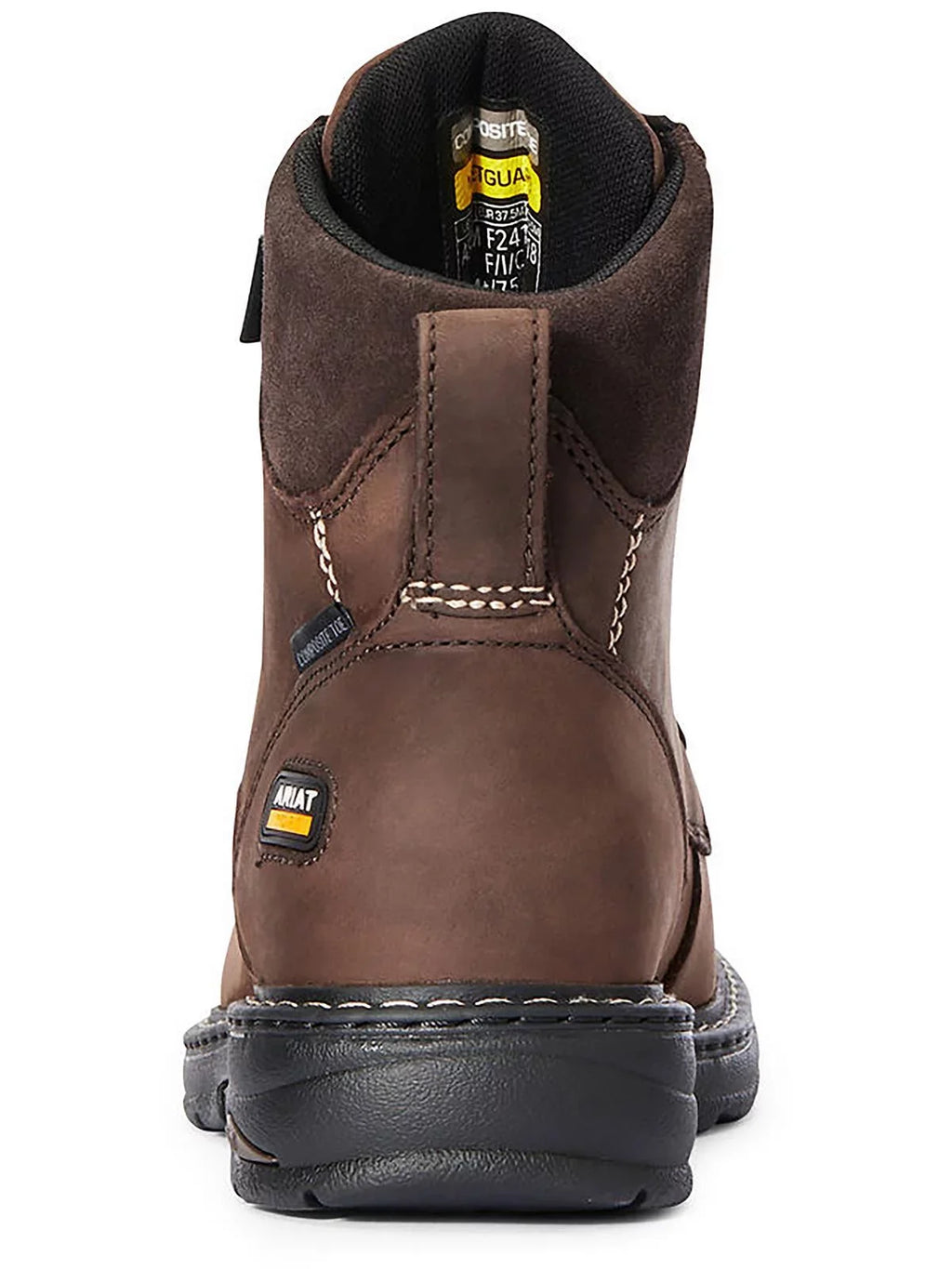 Internal ARIAT 6" Distressed WORK 10033995 Toe Boot Oily Guard Work Casey Brown Womens - Composite OILY Metatarsal