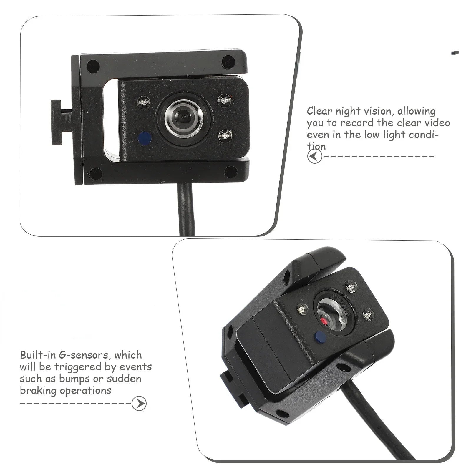 Cheefull Night , Dash Cam Camera Loop-Recording Cars,Dual and Parking & Dash for with Vision, Mode Built-in IR G-Sensor, Inside 1080P GPS, Front