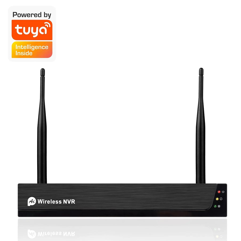 Outdoor 1080P App Access, No 8PCS Cameras CCTV Wireless 1080P Vision, 2.0MP Remote Smart Camera Indoor Drive System, Tuya + Night Motion with IP Alert, 8Channel NVR 8CH Hard 1080P