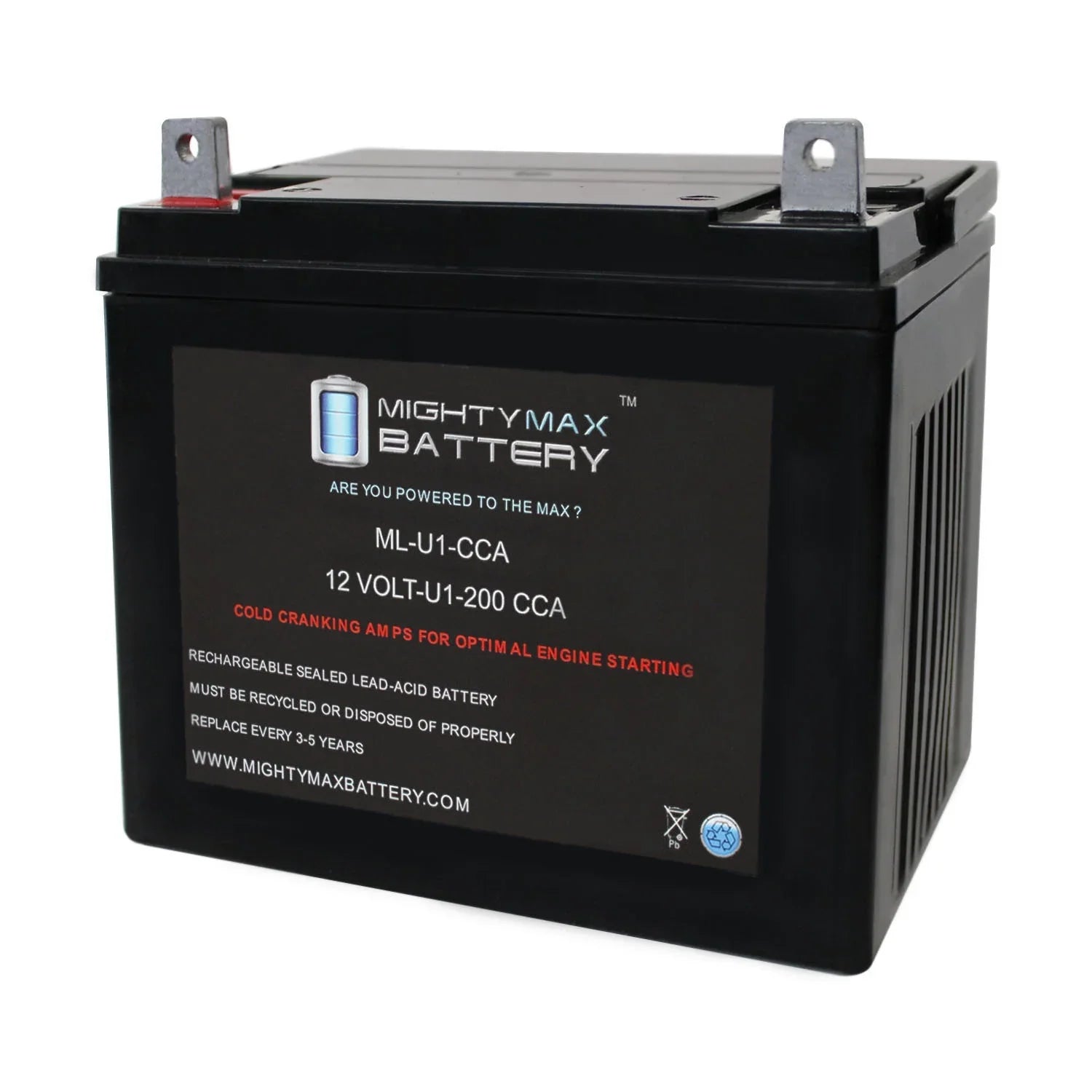 Bobcat Mower ML-U1 for BZT2000 Textron Walk 12V Battery 200CCA Behind