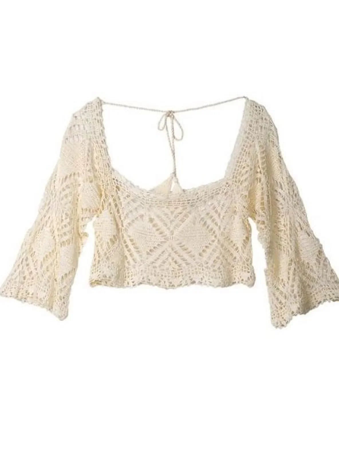 Top LSpace Crop Cover Women's Threads Natural M/L up, Swim