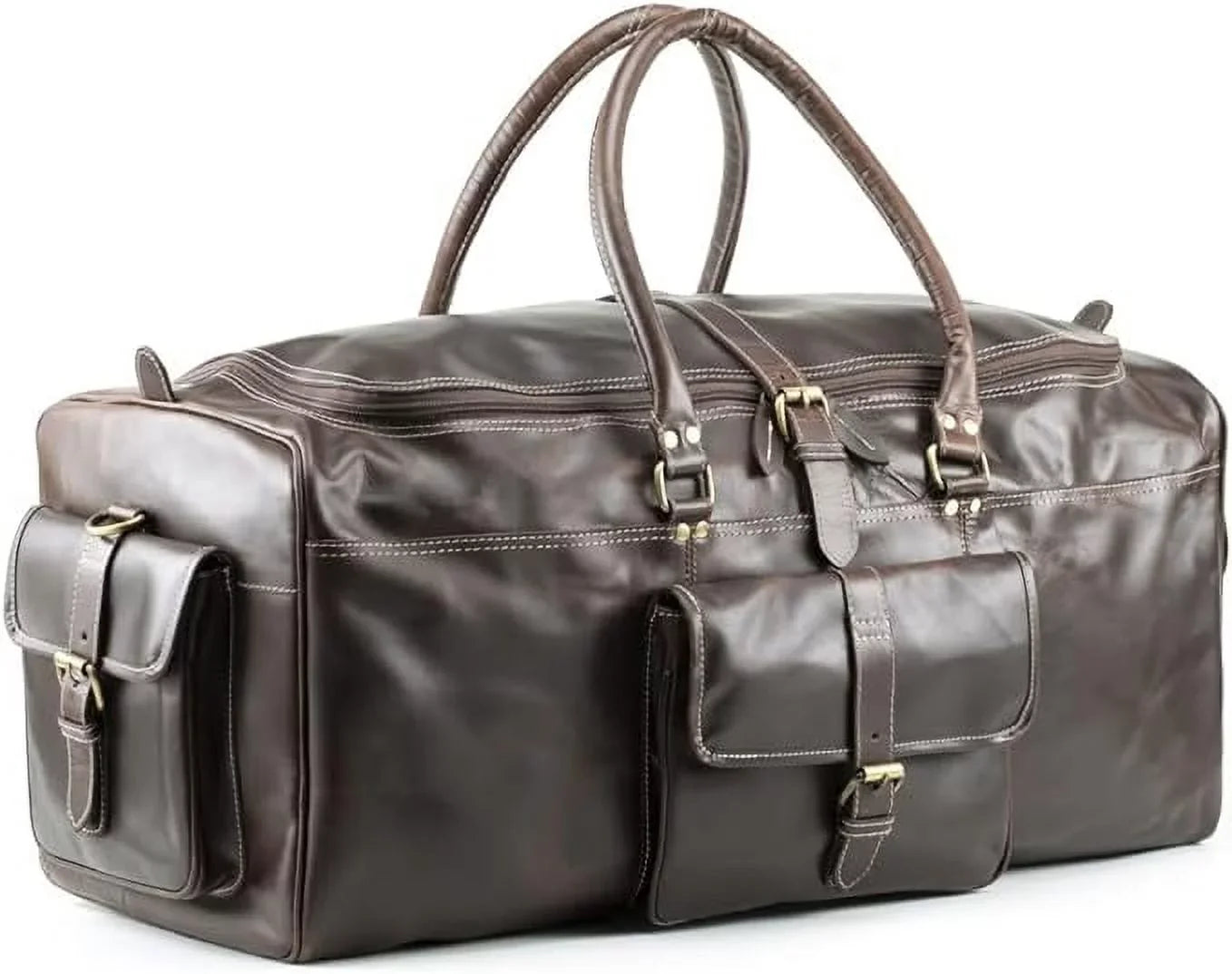 Gym Leather Bag Buffalo Vintage Leather Weekender Hulsh Holdall Overnight Duffle 24 for Bag Style Top Classic Travel Sports Men Bag Grain inches Bag