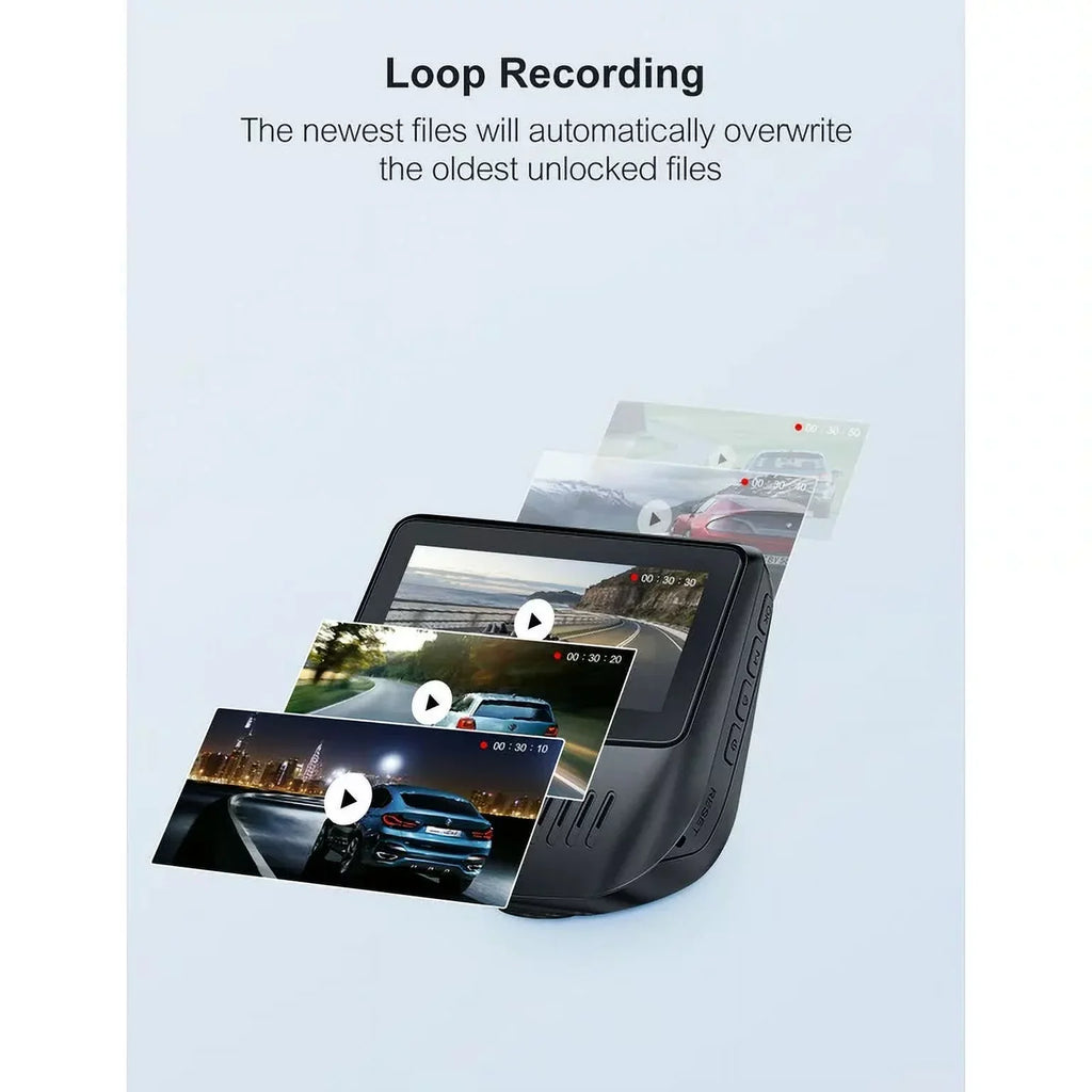 Cars, External Camera Dash Supported, Screen, Front 1080P Angle Cam for 170Â°Wide GPS 3â?IPS Dash Rear,