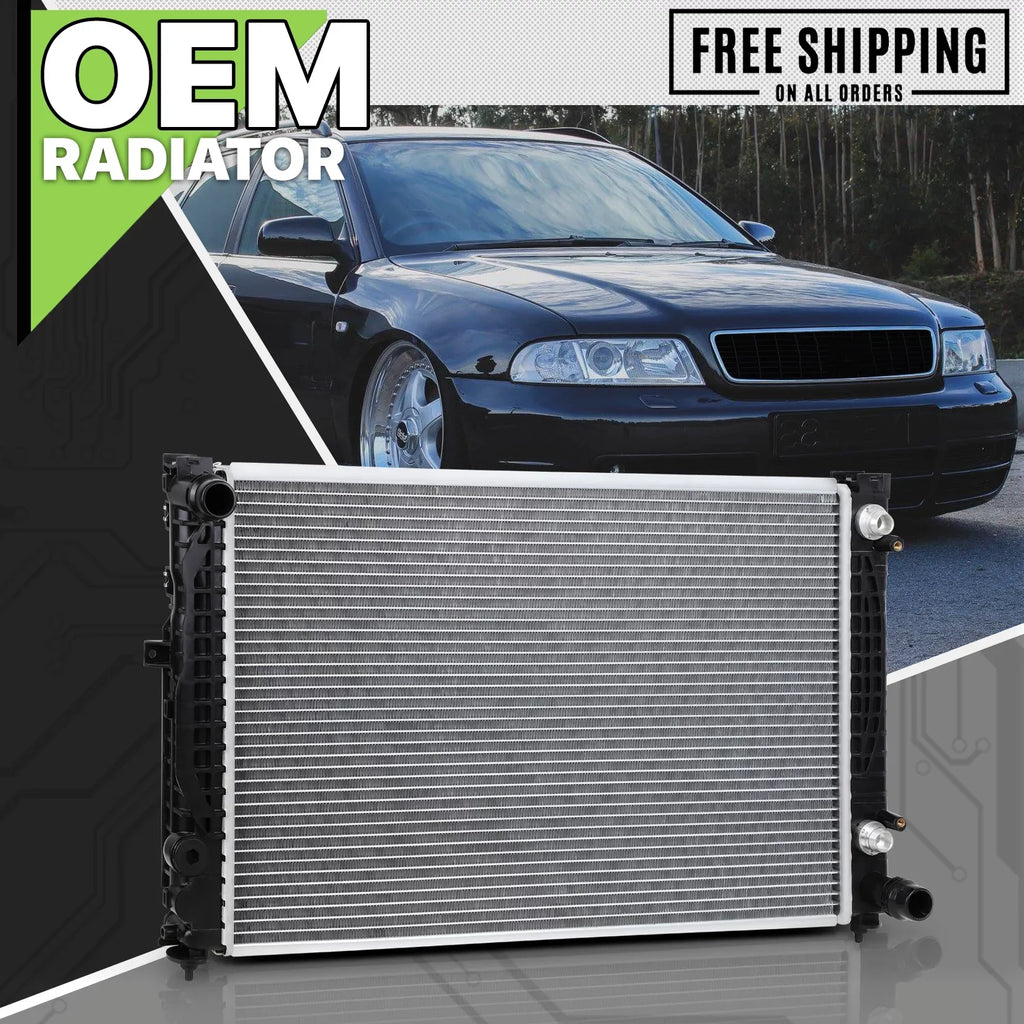 1998-2004 A4 Radiator 2.8L 1996-2001 Quattro 2.8L, 1996-2001 OE 2.8L, for A6 1.8T/2.8L, A6 1998-2001 Aluminum fit Audi Quattro Audi Audi 2648 A4 Magshion Audi Cooling Replacement