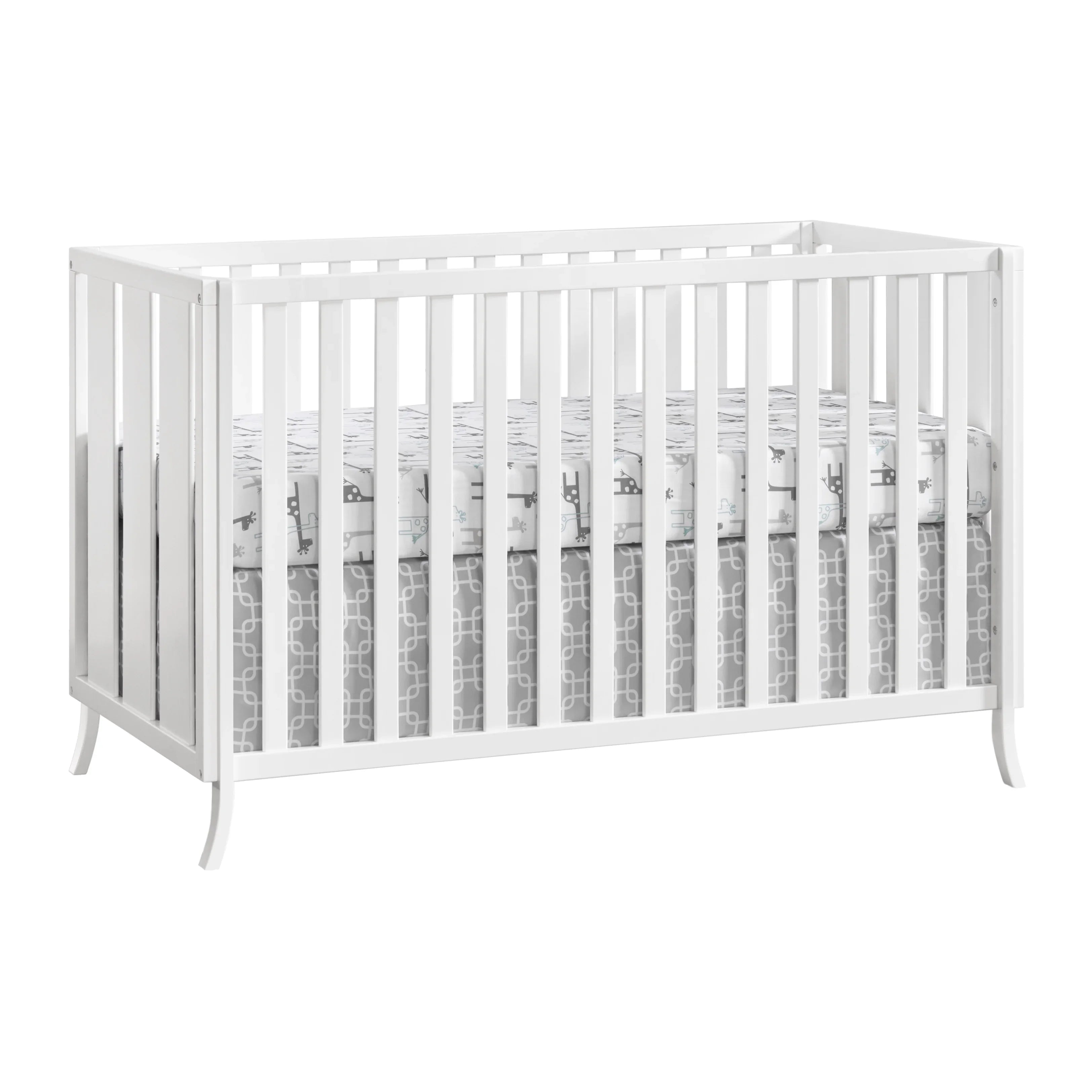 Island 4 White Arlie Oxford in Baby 1 Crib Convertible