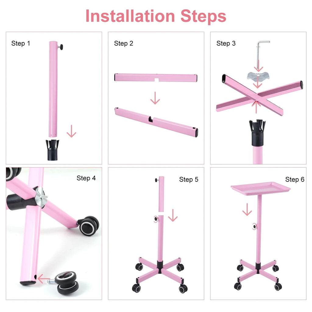 Adjustable - Spas Wheels Shelf,Hair Stylist WheelsBy Wheels Salons Salon Hair Beauty Convenient Movable Salon Salon - And On Clinic Salon Salon Hair Storage Bestauty ColorHair Cart
