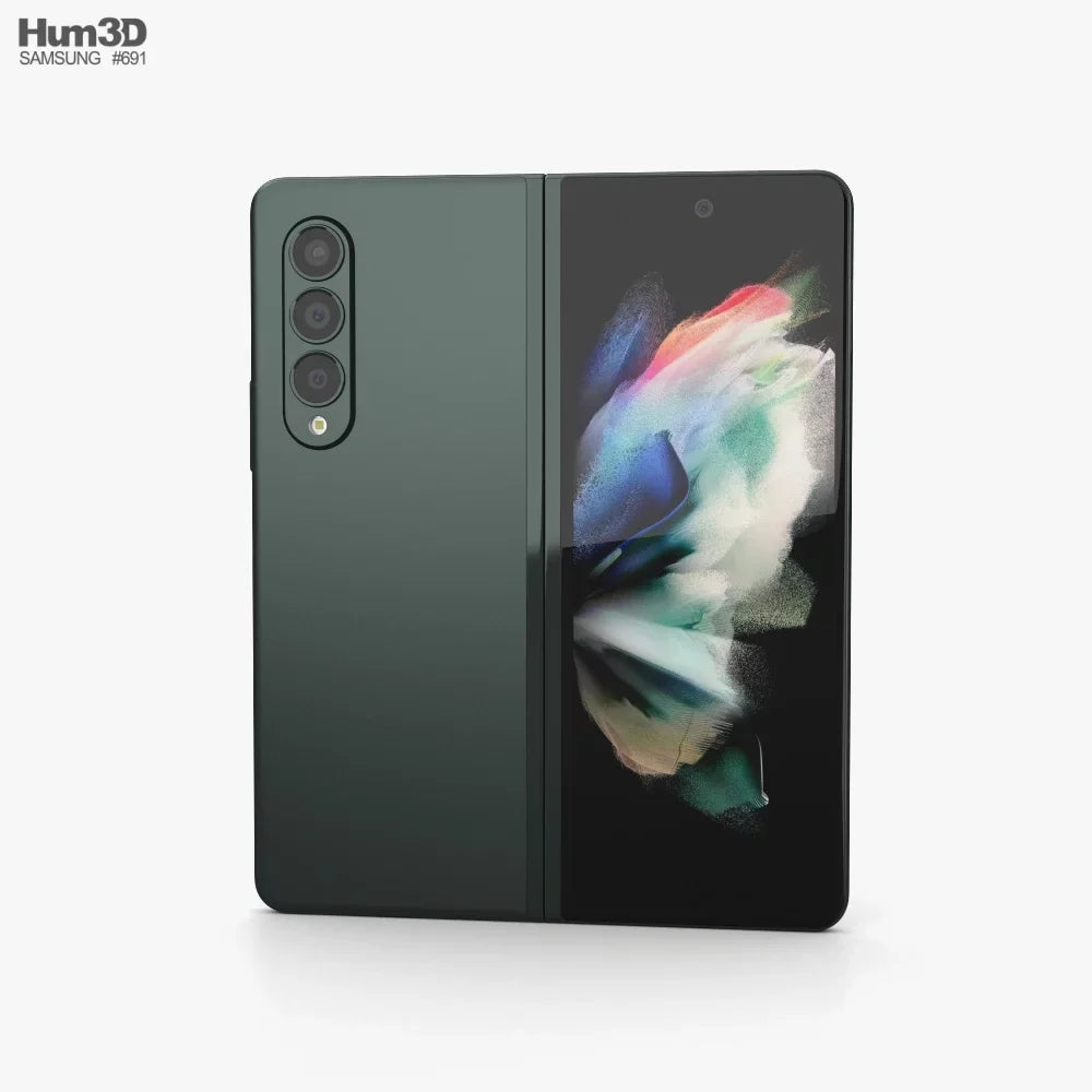3 Very Galaxy Samsung Fold Smartphone Pre-Owned 256GB Z Unlocked - F926U (Refurbished: Good) 5G Green