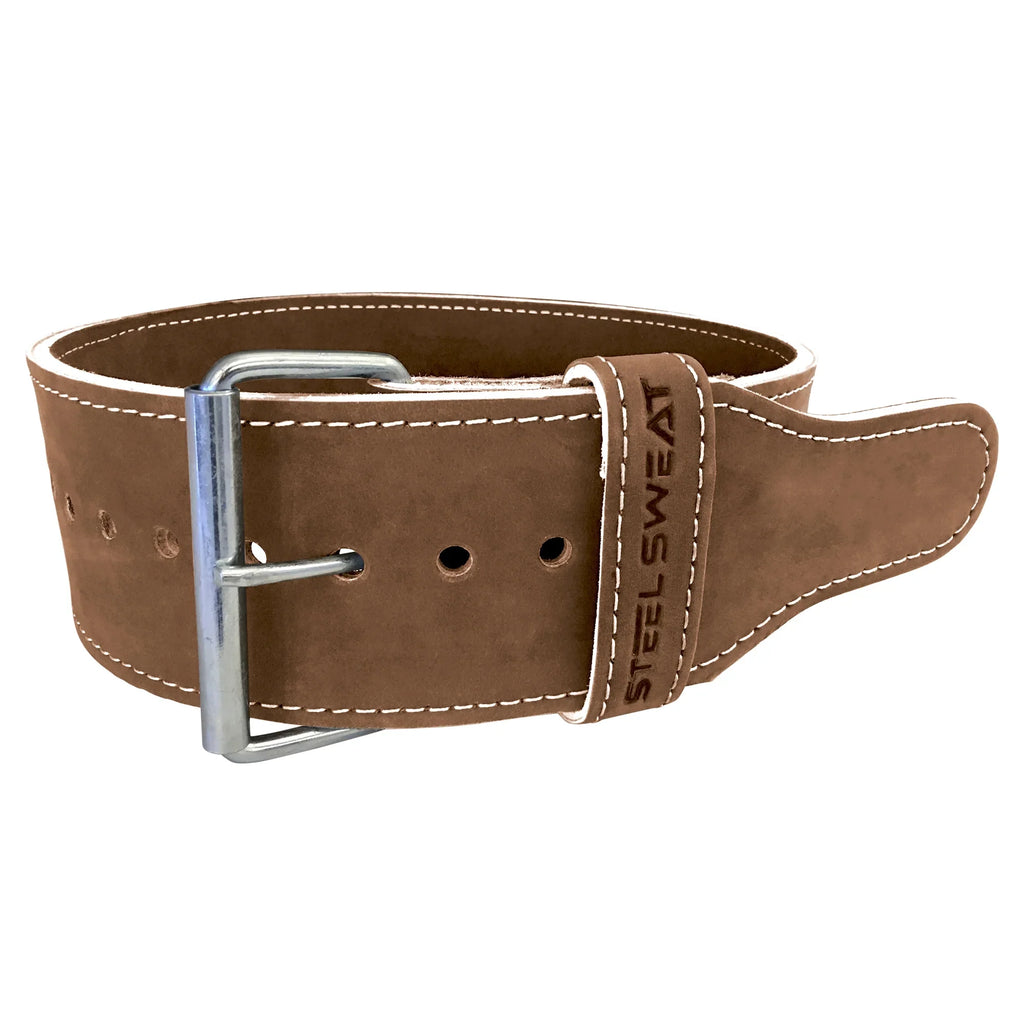 Belt Steel Brown Lifting Sweat - Tanned Leather Vegetable Natural Weight