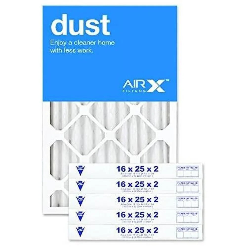 Air Filter, In Made The HV MERV Furne Dust Air 16X25x2 Pleated 8 6-Pk, Filter