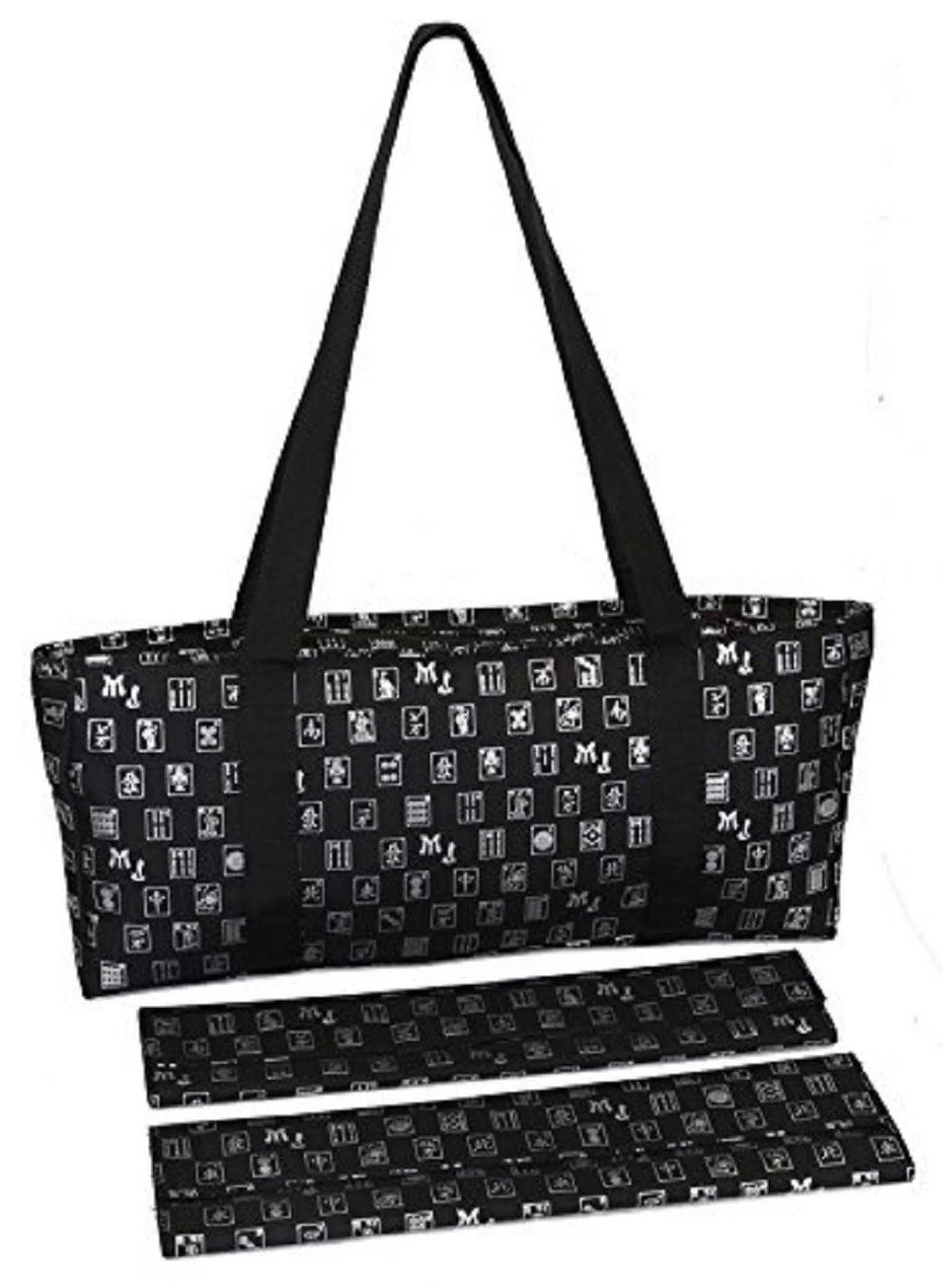 Soft and Silver included) Replacement Direct - wraps Soft bag, tiles, two trays, Case Case, includes matching MJ Designer Black a not Jongg Logo (Replacement and Only racks & Mah bonus pushers