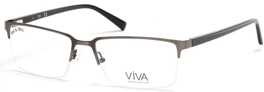 Matte Glasses- Size VV4025 Men's Gray Viva Gun Metal 009