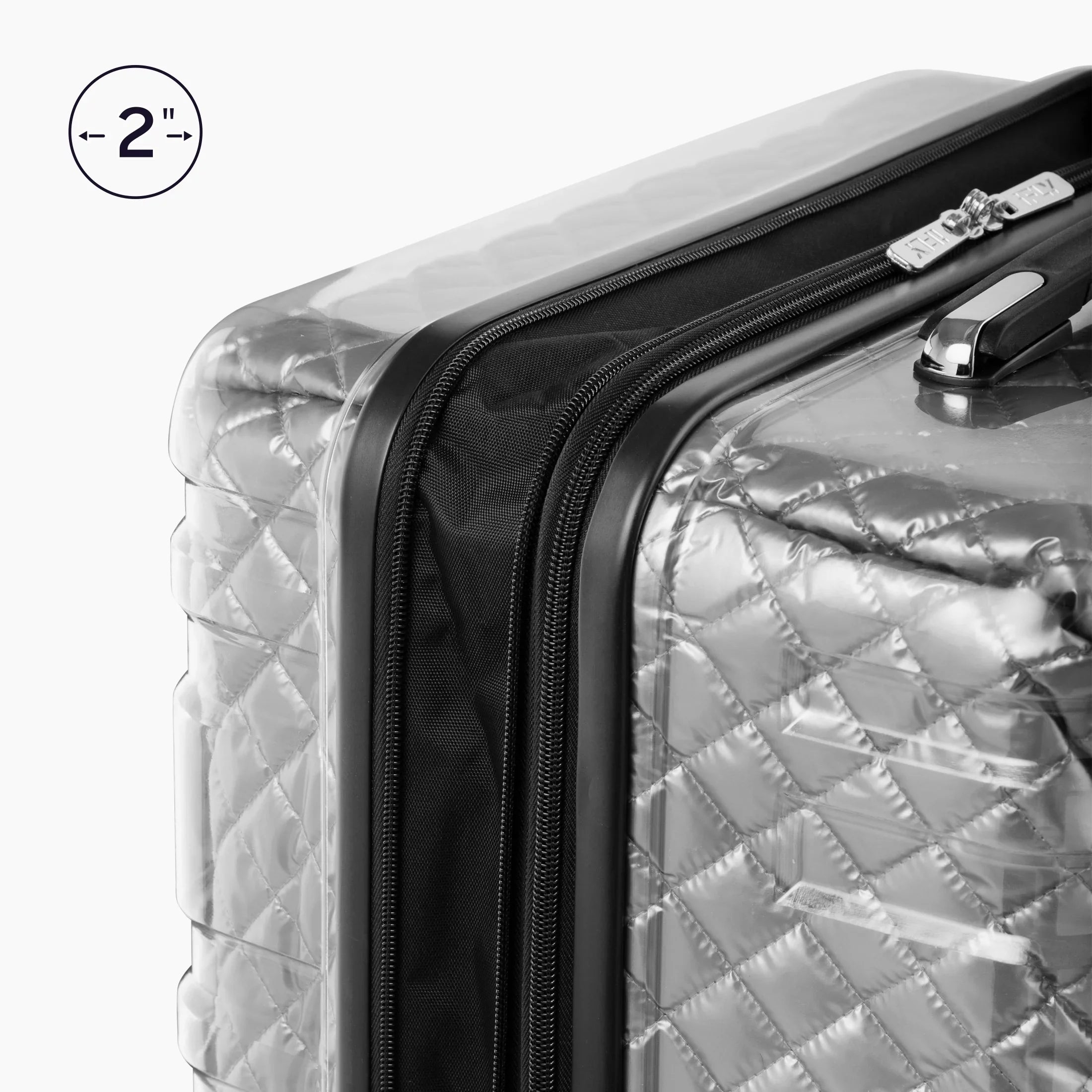 pack) 20", iFLY Lugagge, Clear Carry-On (2 Silver Spectre Hardside Versus