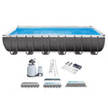 24' 12' Canopy Sun Ultra Swimming XTR x x Frame 52" & Protective Intex Pool