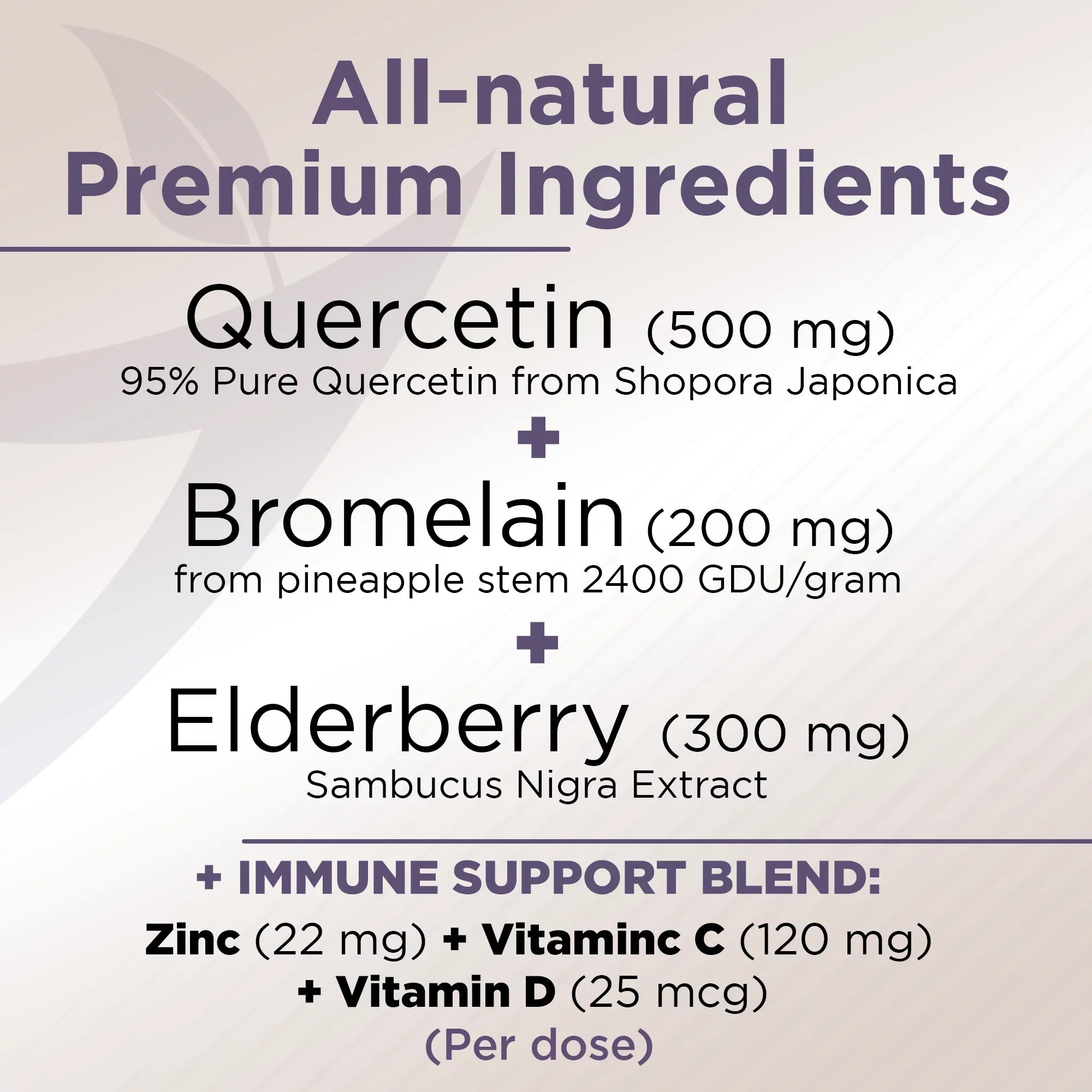 1 Vitamin - - USA Bromelain with Daily - and D3 - - Gluten-Free 6 with Quercetin Zinc 4 - Supply Immune 500mg Quercetin - Quercetin Quercetin - Zinc Support, in C Months Non-GMO, Elderberry Vitamin