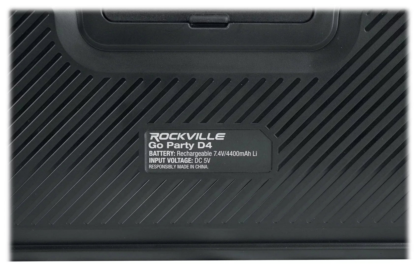 D4 Party Loud Deep Go Bass Rockville LED Portable Speaker, Large Bluetooth Party
