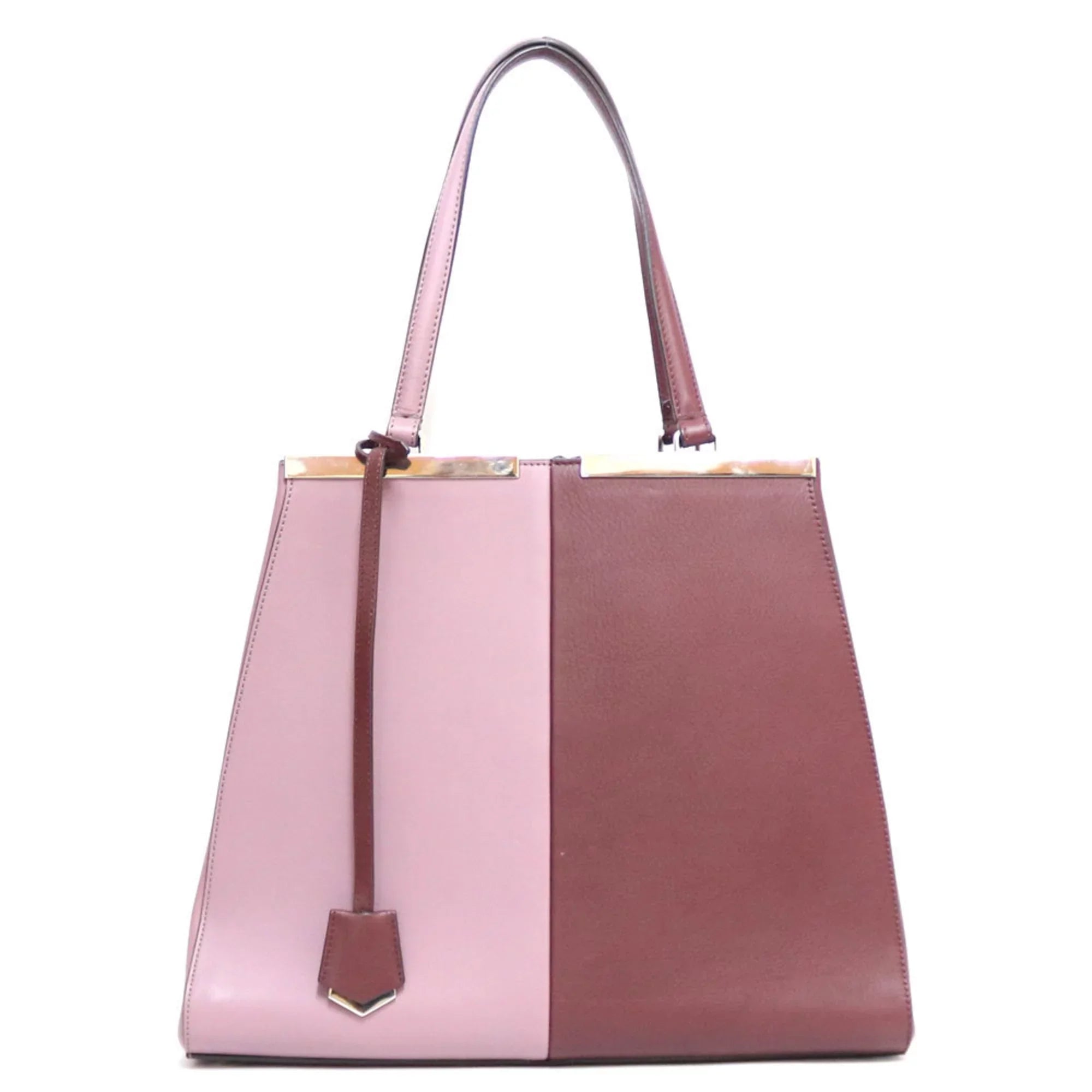 (Fair) Women's Leather Shoulder Pink Bag FENDI Fendi Pre-Owned
