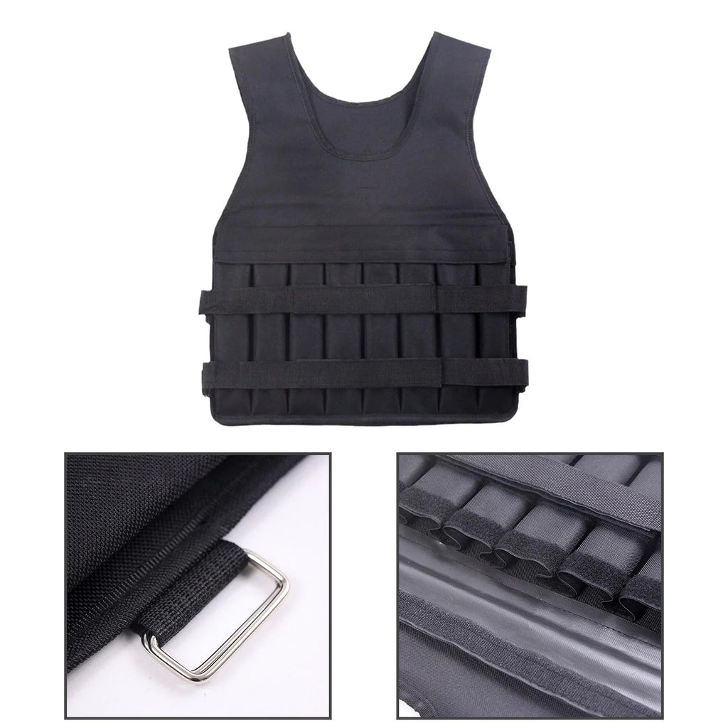 for Tnarru Training Fitness Pockets Exercise Body Weight Design Loading Slim Vest 8 Running Boxing Jacket Exercise Gym Strength Vest