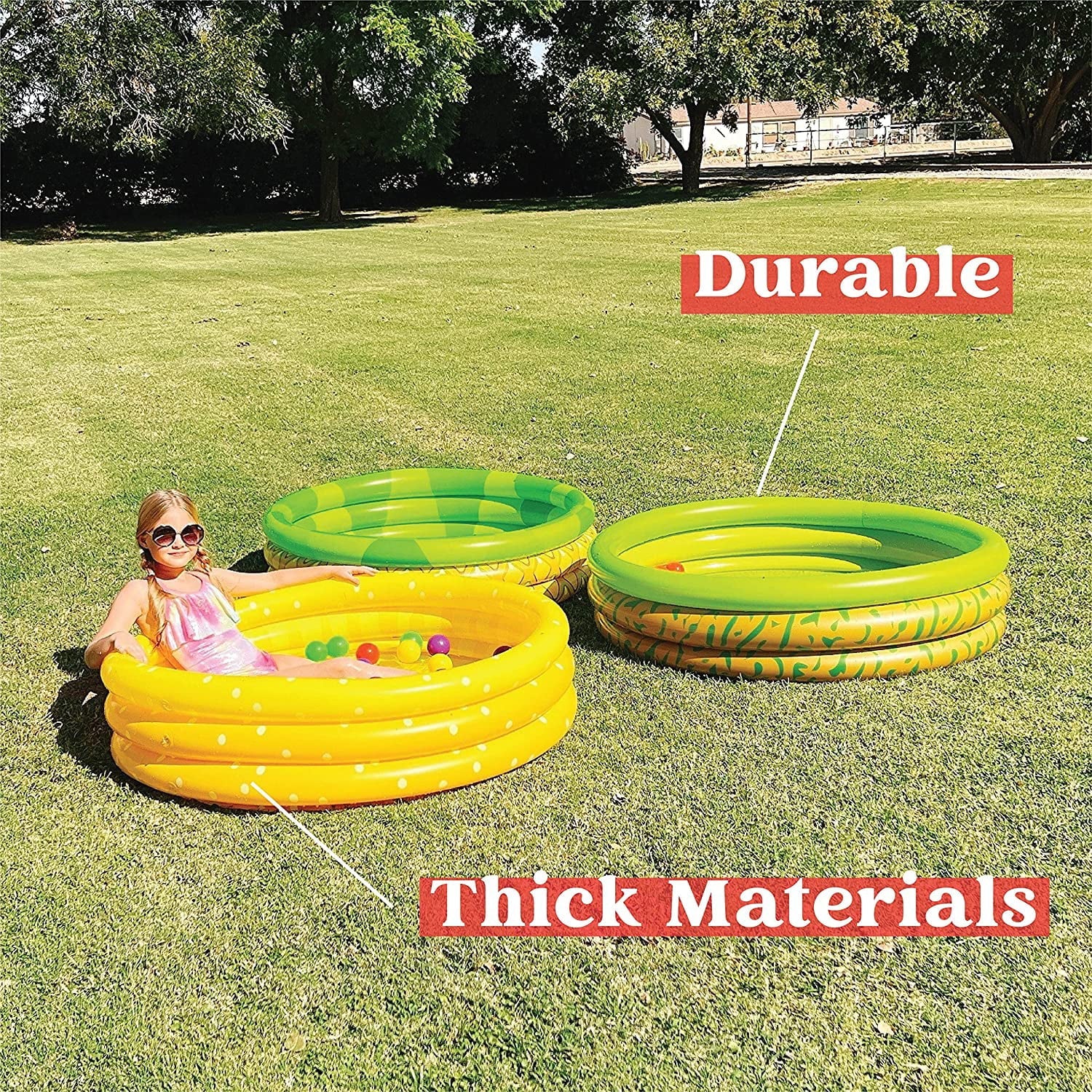 Water Pools Pool Kiddie Pineapple Set Pit for Inflatable 3 Pool Summer Inflatable Kids Pool Baby Packs Ball Swimming Fun 45 10 Kiddie X Avocado Pool Lemon